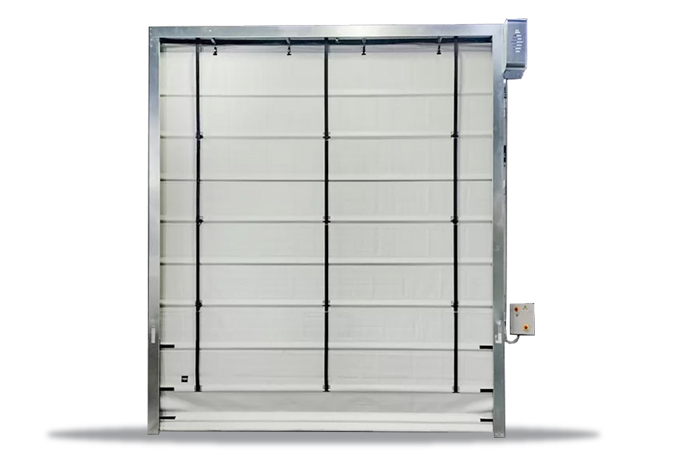 Porte rapide industriali PVC ad impacchettamento