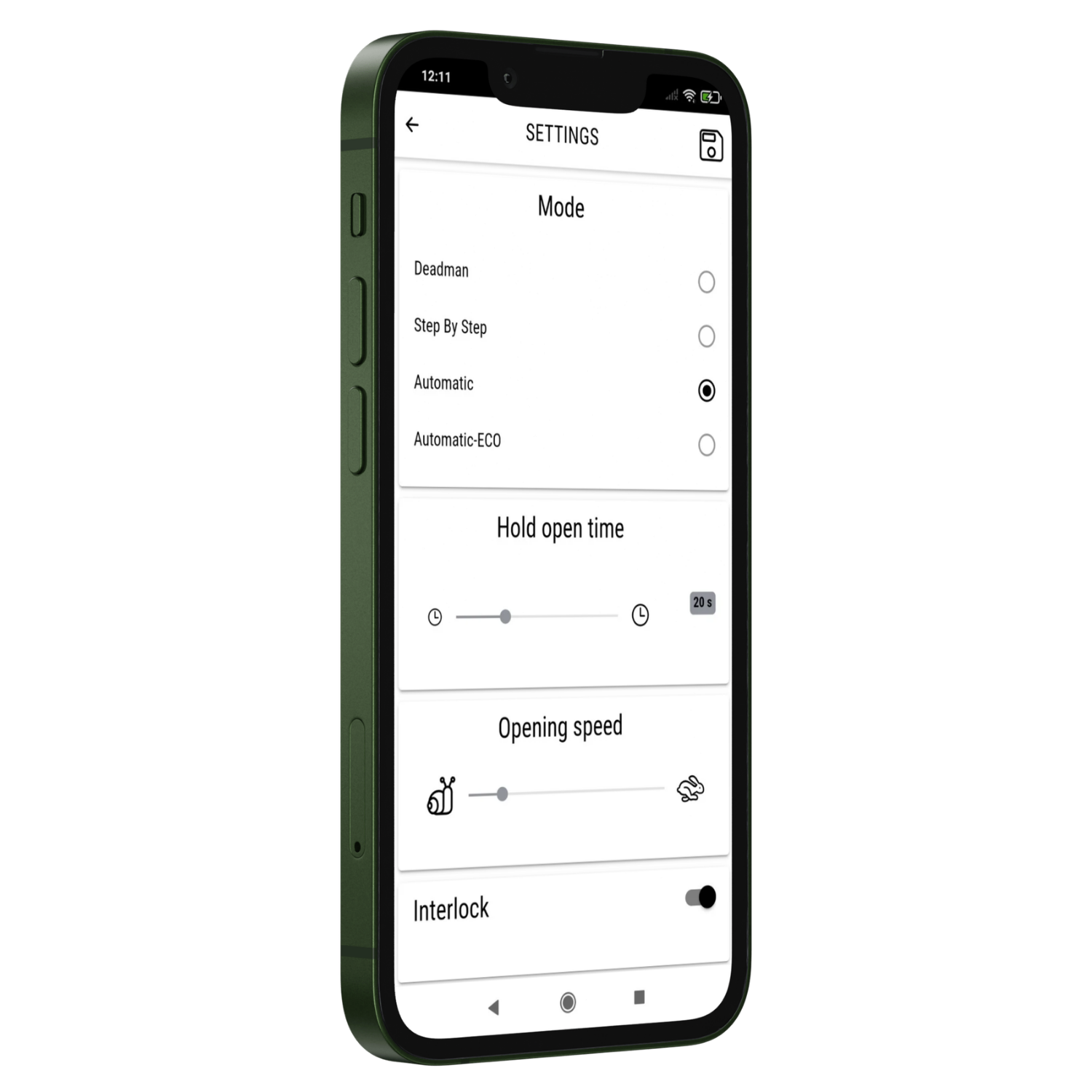 App Blu. — Mockup iPhone